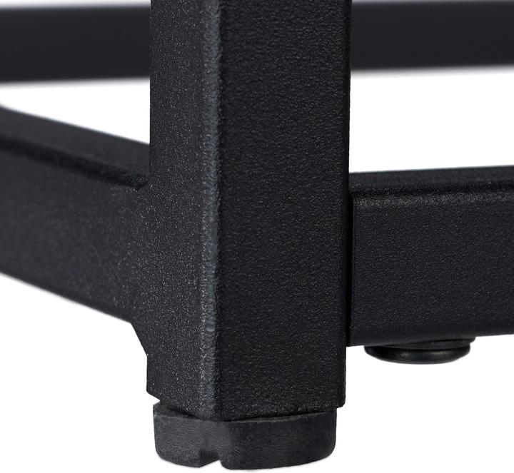 Actual product image Relaxdays Black Glass Console Table (110 x 30 x 70.5 cm)