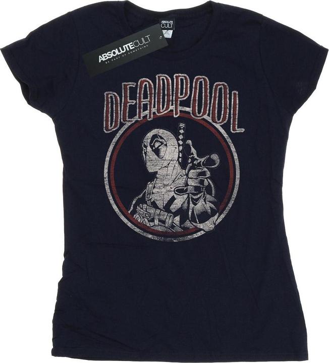 Deadpool Vintage Circle TShirt (S)