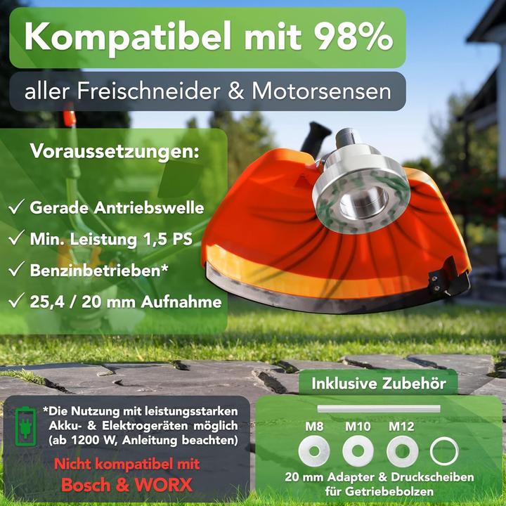 Produktbild Laakfeld Unkrautbürste für Freischneider & Motorsense (Rasentrimmer, Gartenmaschinen Aufsatz)