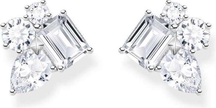 Produktbild Thomas Sabo Ohrstecker mit vier weissen Steinen Silber (925er Silber)