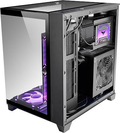 Immagine prodotto Mars Gaming Boitier Mini Tour Micro Atx Mc-3cm Avec Panneaux Vitrés (Noir) (mATX, Mini-ITX)