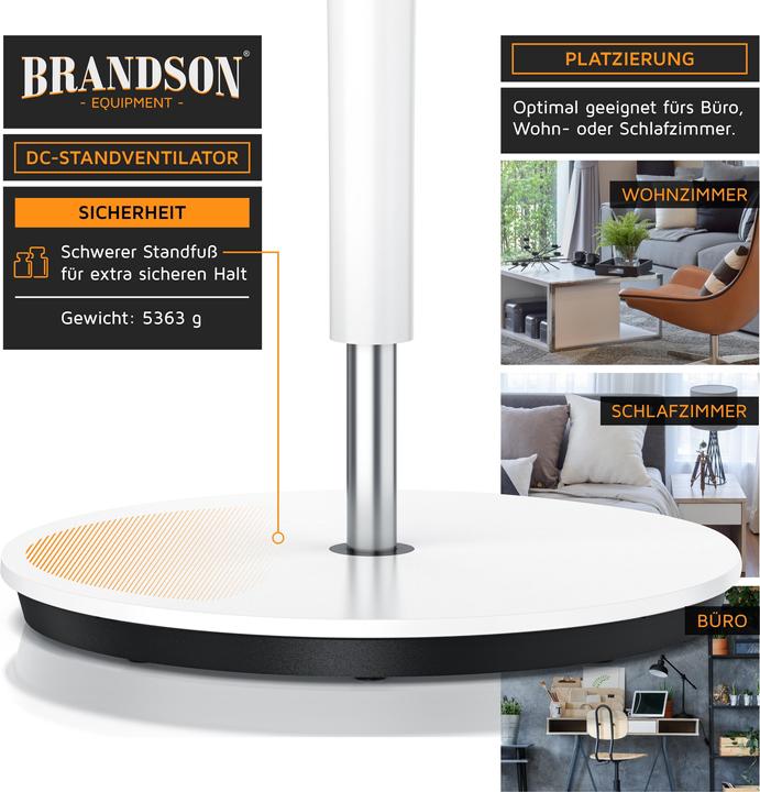 Produktbild Brandson Standventilator (49 dB)