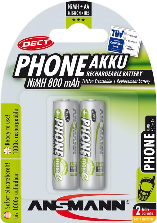 Productafbeelding Ansmann AA (1 Pcs., AA, 800 mAh)