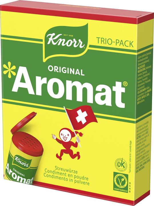 Image du produit Knorr Aromat Recharge de condiment en poudre Trio-Pack, assaisonnement optimal de nombreux plats (270 g)