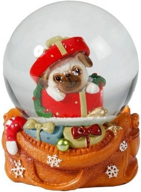 Produktbild Inge’s Glas Christmas Decor Weihnachtsdeko Hund 8.5 cm, Polyresin