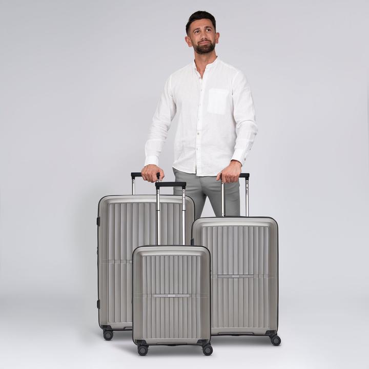 Image du produit Pactastic Collection 01 Set de valises à 4 roulettes 3pcs avec soufflet extensible (221 l, XL (à partir de 115l))