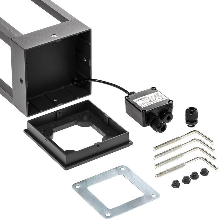 Produktbild Lucande Carlota Aussen Garten Leuchte H65 Dark Grey (935 lm, IP65)