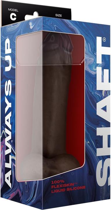 Actual product image Shaft Model C Downward Curve Flexiskin Double Layered Realistic Dildo with Balls Extremely Soft Sex