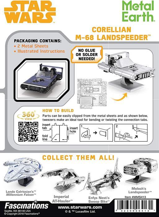 Produktbild Metal Earth Star Wars - Han's Speeder - Metall Bausatz