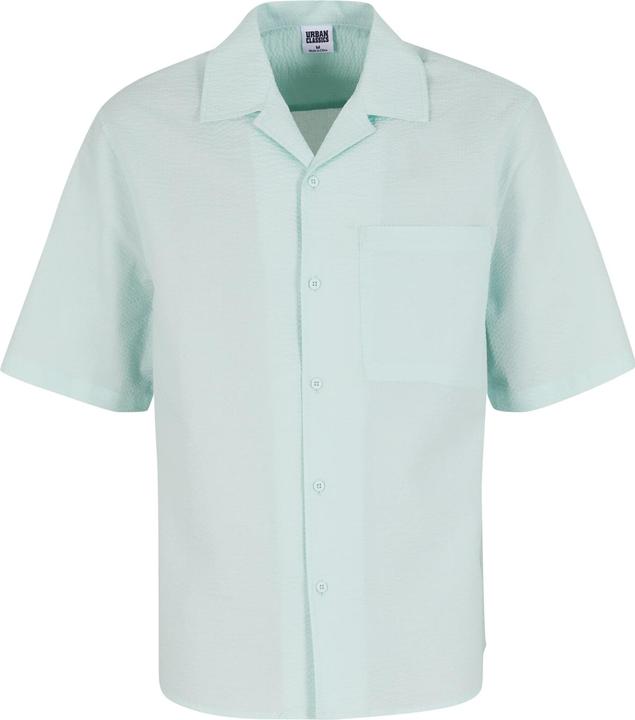 Urban Classics Relaxed Seersucker Short Sleeve Shirt - 140935 (L)