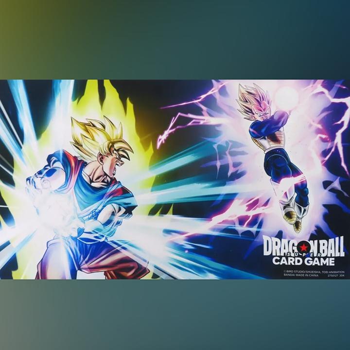 Actual product image Dragon Ball Super - Official Playmat 01 Son Goku vs Vegeta