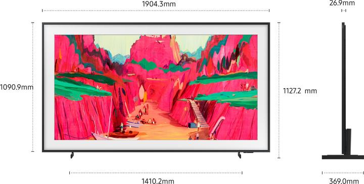 Produktbild Samsung QE85LS03FW (85", The Frame Pro, LED, NeoQLED, 4K, 2025)
