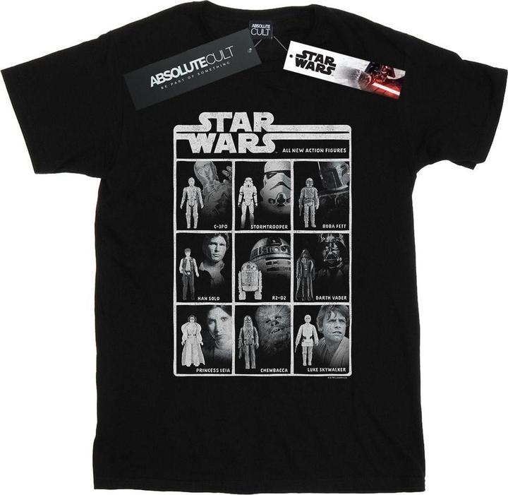 Actual product image Star Wars Mens Class Of Action Figures T-Shirt (S)