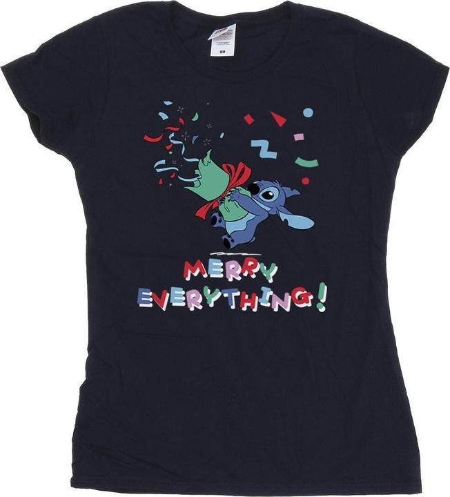 Disney Lilo And Stitch Stitch Merry Everything TShirt (XL)