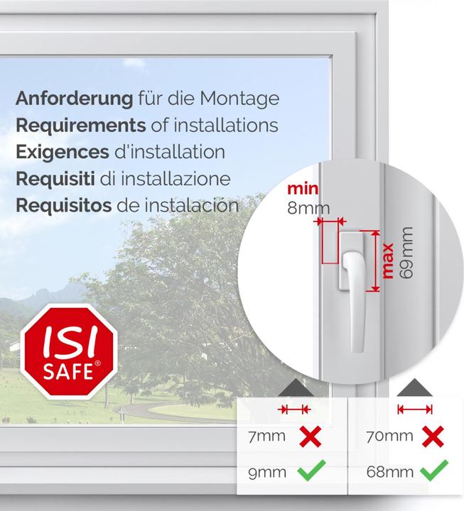 Produktbild Isisafe ISI-Safe Fensterschutz Transparent