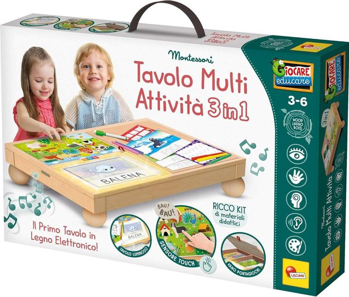 Produktbild Lisciani Montessori Holz Multi Aktivitätstisch