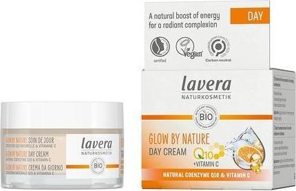Actual product image Lavera GLOW BY NATURE Day Cream with Q10 and Vitamin C 50ml - PETA Certified (50 ml, Day cream)