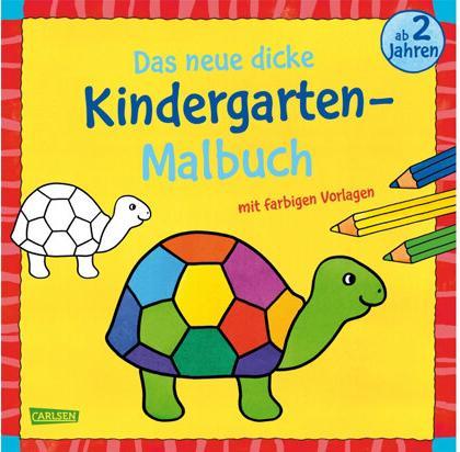 Das neue, dicke Kindergarten-Malbuch: Mit farbigen Vorlagen und lustiger Fehlersuche