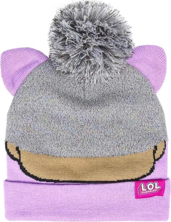 Actual product image Surprise! Girls' winter hat Punk Boi with bobble (One size)