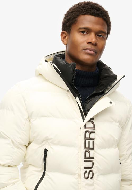 Produktbild Superdry City Steppjacke mit Kapuze und Grafik (L)