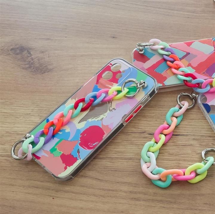 Immagine prodotto Hurtel Color Chain Case custodia elastica flessibile in gel con ciondolo a catena per iPhone 12 Pro (Apple iPhone 12 Pro)