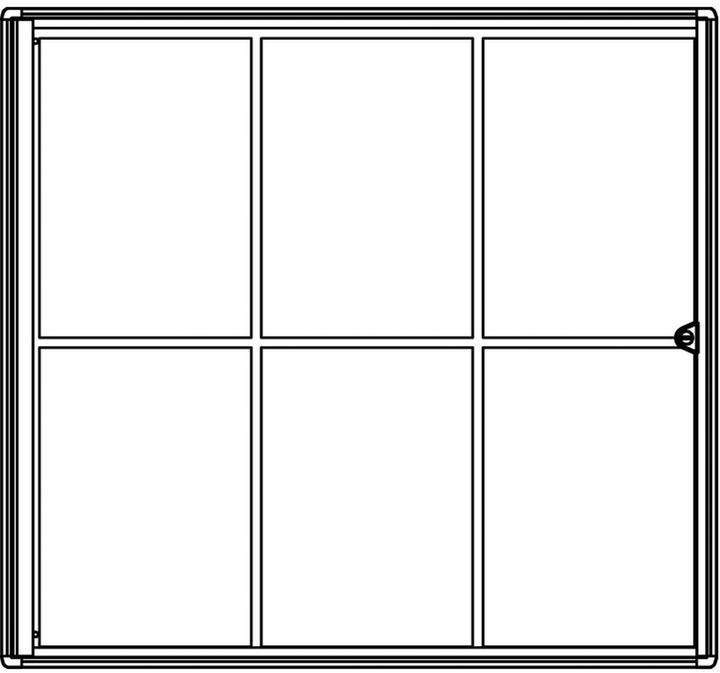 Produktbild Maul Schaukasten, Aussentiefe 27 mm (Whiteboard, 65.5 x 71 cm)