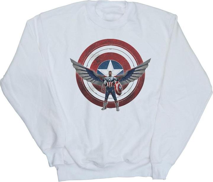 Falcon And The Winter Soldier Captain America Shield Pose Sweatshirt Jungen