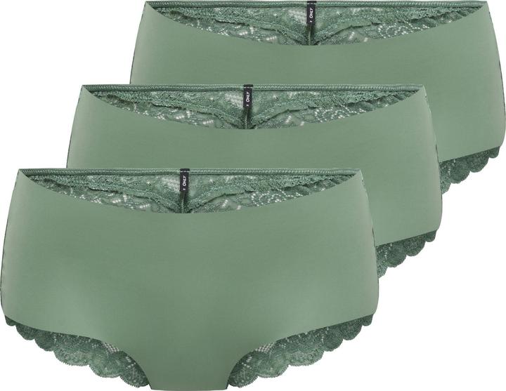 Only Onlchloe Lace S.Skin Brief 3-Pk (XL, 3er Pack)