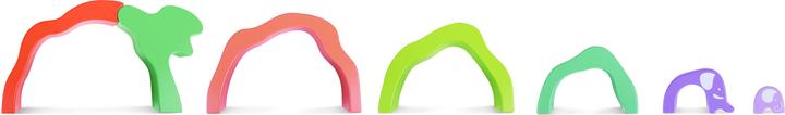 Actual product image Hape Stacking Blocks Elephant Safari
