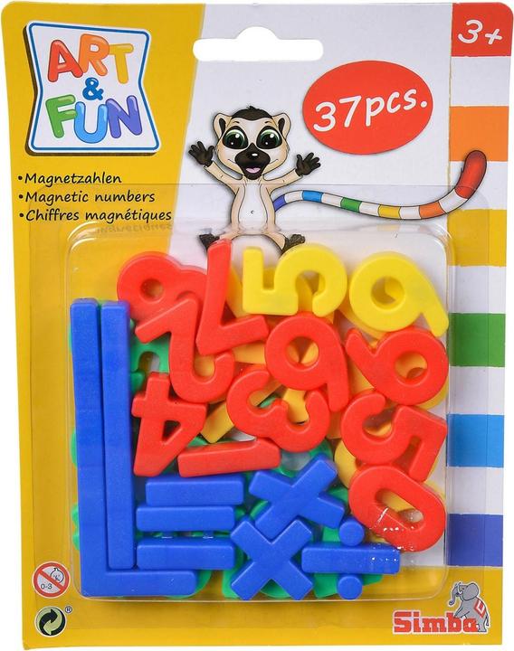 Actual product image Simba A&F Magnetzahlen /-zeichen (German, French, Italian, English)