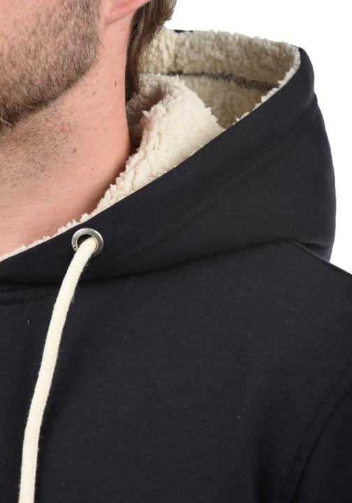 Actual product image Blend Hulker Teddy Men's Zip Up Sweater Zipper Jacket With Teddy Fleece With Hood With Teddy Fur Lin (XXL)