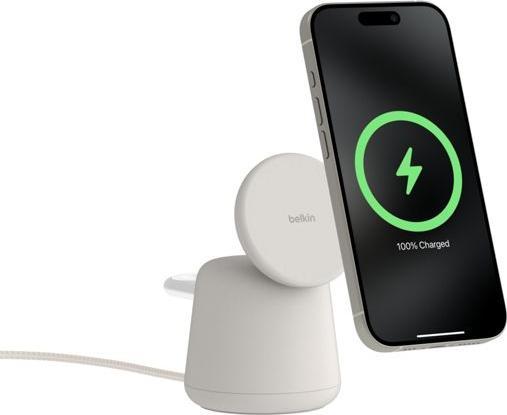 Image du produit Belkin BOOST Charge PRO 15W mag. Lad.Qi2 2in1 sand WIZ027vfH37 (15 W)