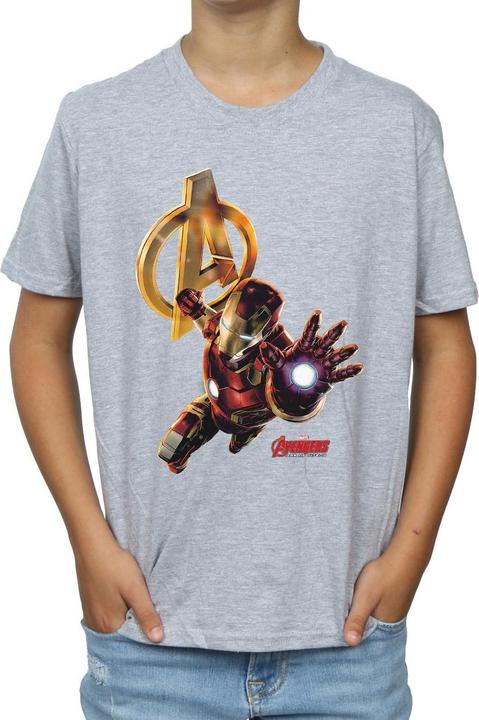 Immagine prodotto Iron Man Pose Maglietta Ragazzi (140, 146)