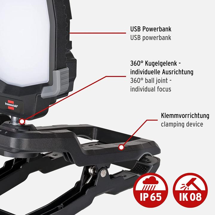 Image du produit Brennenstuhl Projecteur LED - avec accu Li-Ion (3800 lm)