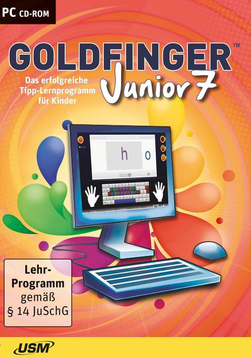 Actual product image Goldfinger Junior 7 PC The successful typing programme for children (DE)