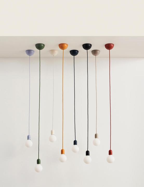 Actual product image HAY Common Cord Set Pendant - Clay White
