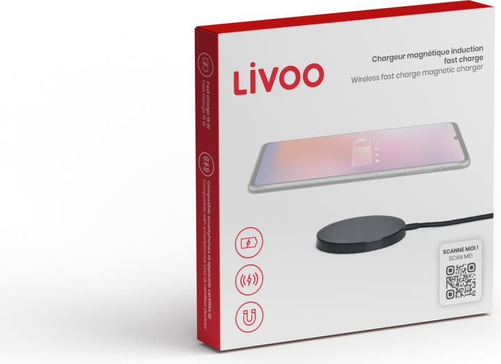 Image du produit Livoo Chargeur magnétique induction fast charge (15 W)
