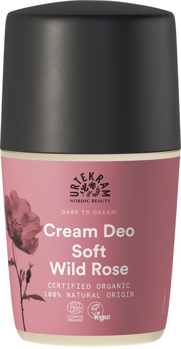 Produktbild Urtekram Deo Roll-On Cream Wild Rose 50 ml (Roll-on, 50 ml)