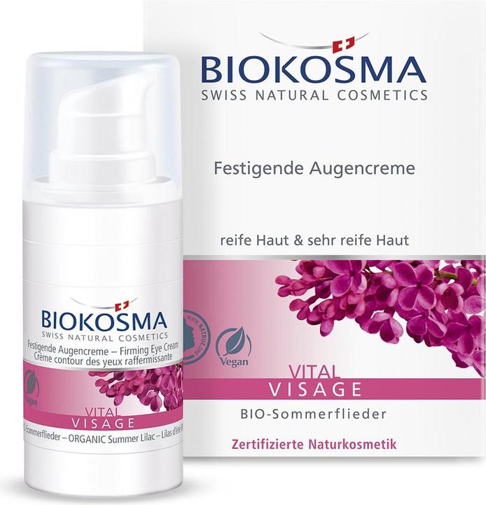 Image du produit Biokosma VITAL VISAGE - Crème raffermissante pour les yeux (Crème, 15 ml, Journée)