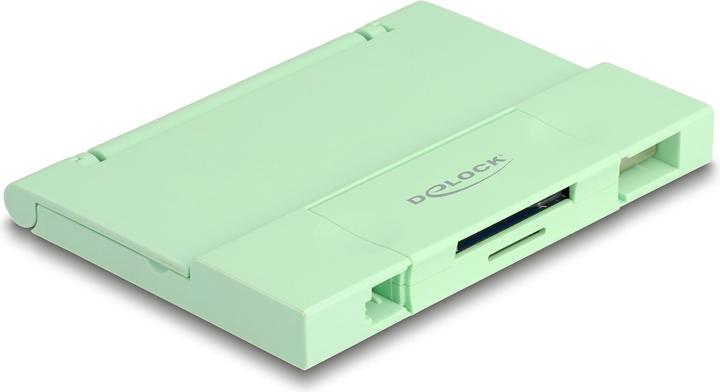 Actual product image Delock 91015 - Card Reader USB 5 Gbps USB Type-C Type-A for SD and Micro SD memory cards (USB-C 3.2 Gen 1)
