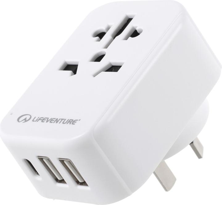 Immagine prodotto Lifeventure Adattatore da viaggio da mondo a AUS/Cina con USB (e USB C)