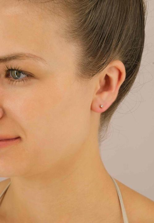 Image du produit Muau Boucles d'oreilles monture 6 poignées (Or jaune 750/18K)