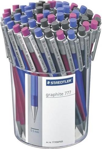 Produktbild Staedtler graphite 777 Druckbleistift Köcher mit 50 Stück, 0.5 mm, sortiert (0.50 mm, 50 x)