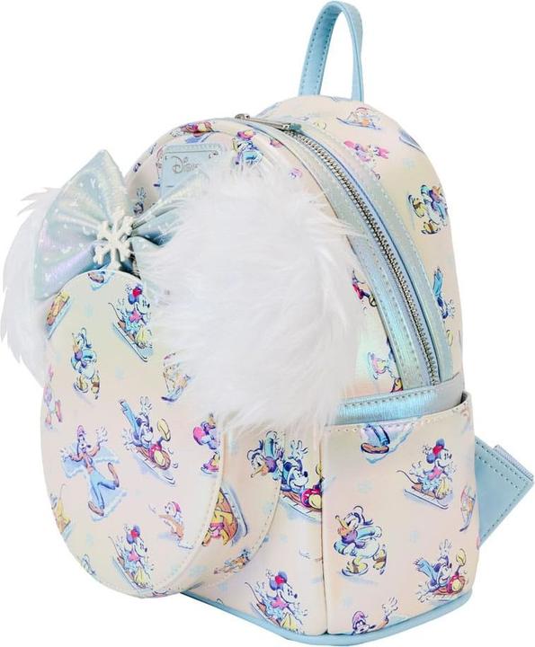 Image du produit Loungefly Disney by Sac à dos & serre-tête Set Mickey & Friends Winter Wonderland AOP