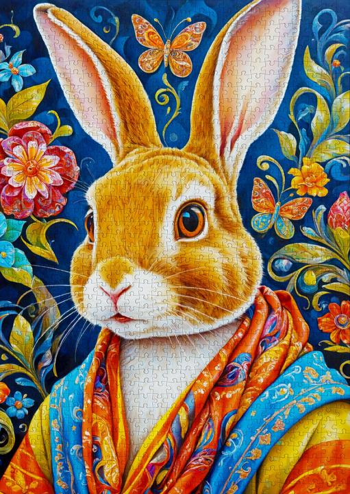 Actual product image Enjoy Puzzle Puzzle 1000 pieces - Cool Rabbit (1000 pieces)