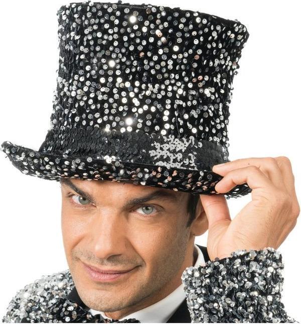 Image du produit Chaks Haut-de-forme à paillettes - Argent