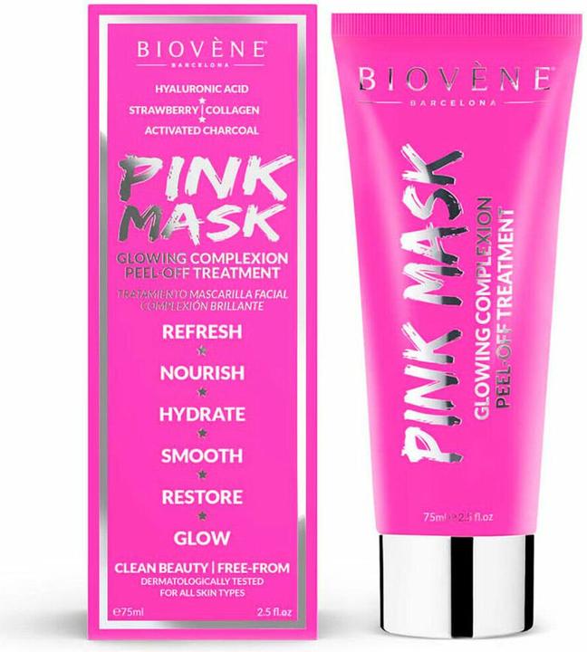 Actual product image Biovène Pink MASK Glowing Complexion Peel-Off Treatment 75ml (75 ml)