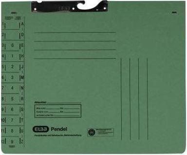 Actual product image Elba Pendulum stapler with pocket, DIN A4, manila board, green (A4, 1 x)