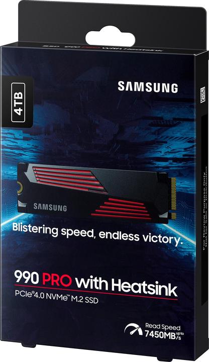 Productafbeelding Samsung 990 Pro with Heatsink (4000 GB, M.2 2280)