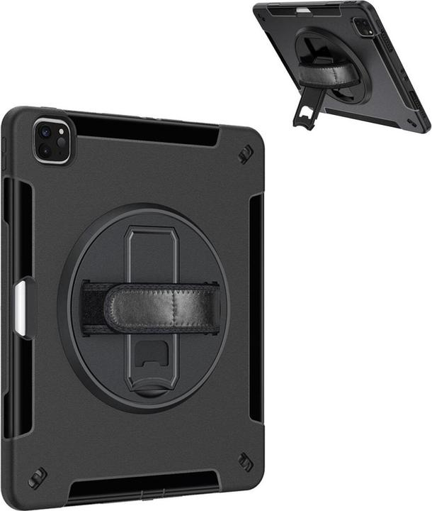 4smarts Impugnatura robusta della custodia (iPad Pro 12.9 2018 (3. Gen), iPad Pro 12.9 2020 (4. Gen), iPad Pro 12.9 2021 (5a generazione), iPad Pro 12,9 2022 (6a generazione))
